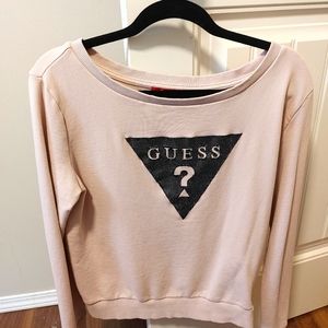 Guess sweater size medium color blush pink